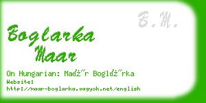 boglarka maar business card